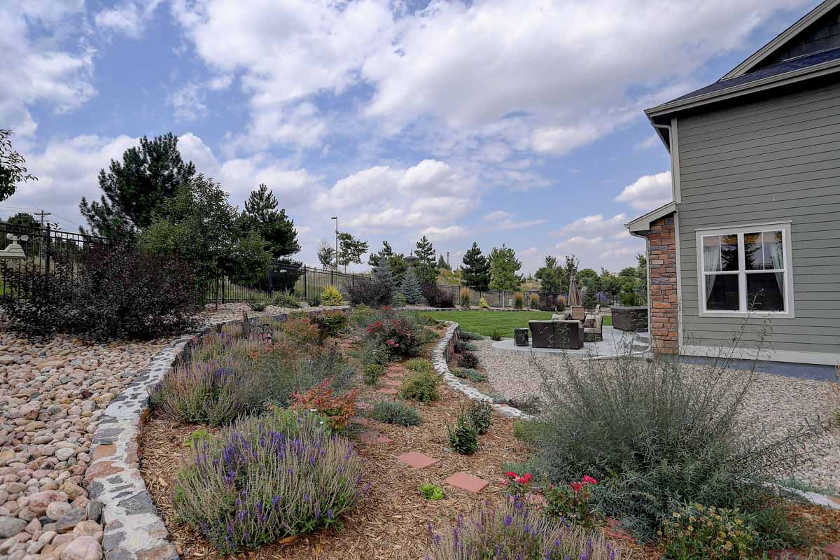 A zeroscaped yard is very low maintenance and matches the natural landscape.