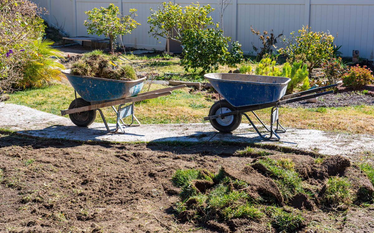 Sod installation at a residential home, landscping in Utah & Arizona at Hot Shot.